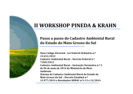 II Workshop Pineda & Krahn - Apresenta&ccedil;&atilde;o CNagro