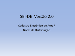 SEI-DE Versão 2.0