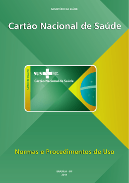 Normas Cartao Sus Novembro de 2011