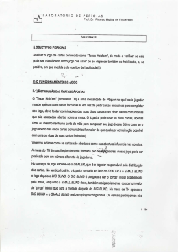 LAsoeAr&Oacute;Rio oa PEniciAs - Confedera&ccedil;&atilde;o Brasileira de Texas Hold