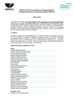 Vice-Reitoria de Gradua&ccedil;&atilde;o - Resultados Licenciandos