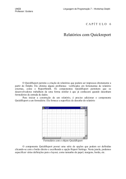 Relat&oacute;rios com Quickreport