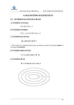 9. RACIOC&Iacute;NIO MATEM&Aacute;TICO