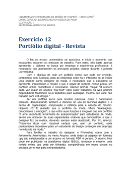 Exerc&iacute;cio 12 Portf&oacute;lio digital - Revista