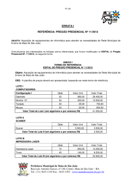 Prefeitura Municipal de Mata de S&atilde;o Jo&atilde;o Rua Luiz Antonio Garcez