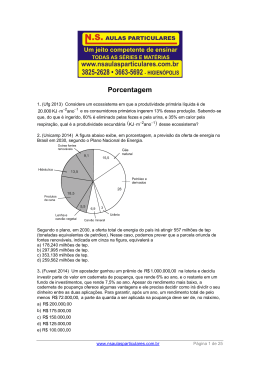 Porcentagem - NS Aulas Particulares