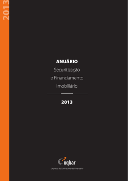 ANU&Aacute;RIO Securitiza&ccedil;āo e Financiamento Imobili&aacute;rio 2013