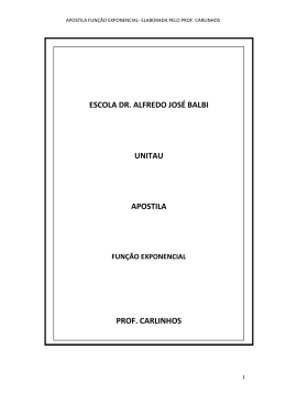 apostila fun&ccedil;&atilde;o exponencial