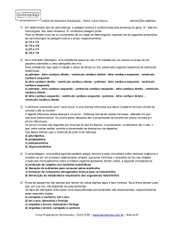 Exerc&iacute;cios de Biologia