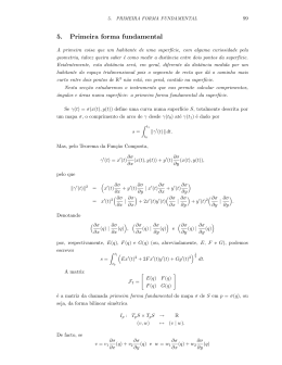 5. Primeira forma fundamental