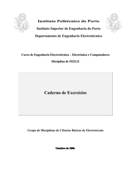 Exerc&iacute;cios CECC - Dee - Instituto Polit&eacute;cnico do Porto
