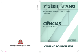 Caderno do Professor - Ci&ecirc;ncias - Vol. 2 - EF