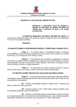 DECRETO N&deg; - Portal da Prefeitura Municipal de Santo Ant&ocirc;nio de