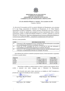 Ata da Sessão Pública da Campanha de Recadastramento 2015
