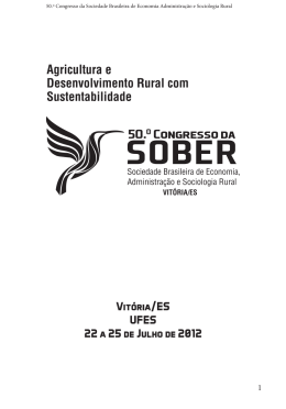 50.&ordm; Congresso da Sociedade Brasileira de Economia