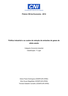 Pr&ecirc;mio CNI de Economia - 2014 Pol&iacute;tica