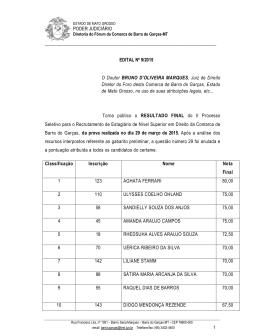 PODER JUDICI&Aacute;RIO EDITAL N&ordm; 9/2015 O Doutor BRUNO D