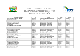 vestibular uerr 2015.1 - tradicional comiss&atilde;o permanente de