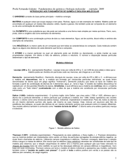 introduo aos fundamentos de qumica e biologia molecular