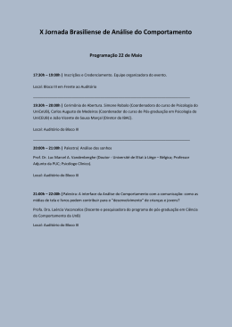 Programa&ccedil;&atilde;o