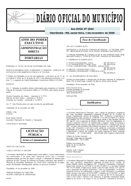 Edi&ccedil;&atilde;o 2554 - Prefeitura Municipal de Uberl&acirc;ndia