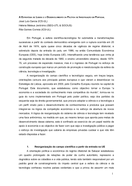 Jos&eacute; Lu&iacute;s Garcia (ICS-UL) Helena Mateus Jer&oacute;nimo (ISEG
