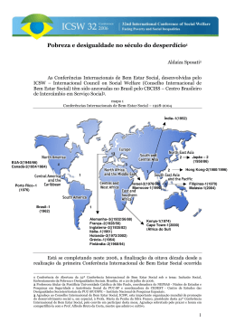 Pobreza e desigualdade no s&eacute;culo do desperd&iacute;cio1