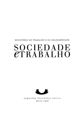 Para uma reforma solidária da Segurança Social
