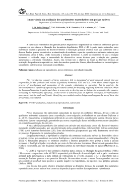 import&acirc;ncia da avalia&ccedil;&atilde;o dos par&acirc;metros reprodutivos em