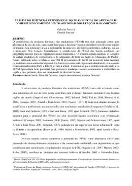 AN&Aacute;LISE DO POTENCIAL ECON&Ocirc;MICO