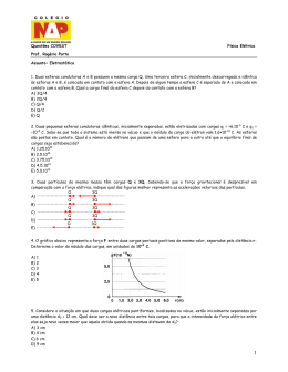Quest&otilde;es COVEST F&iacute;sica El&eacute;trica Prof. Rog&eacute;rio Porto Assunto
