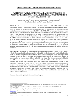 xix simp&oacute;sio brasileiro de recursos hidr&iacute;cos parti&ccedil;&atilde;o e varia&ccedil;&atilde;o