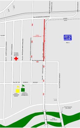 Ponte Passarela (em ru&iacute;nas) Ponte Ant&ocirc;nio Ribeiro FAIXA