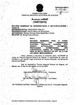AC006645\(Representa&ccedil;&atilde;o.2010.Antonio Ribeiro de Albuquerque