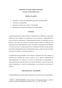 IDENTIFICA&Ccedil;&Atilde;O DE OPORTUNIDADES Fernando Ant&ocirc;nio Ribeiro