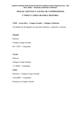 Agenda do candidato