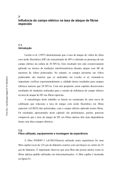 7 Influ&ecirc;ncia do campo el&eacute;trico na taxa de ataque de