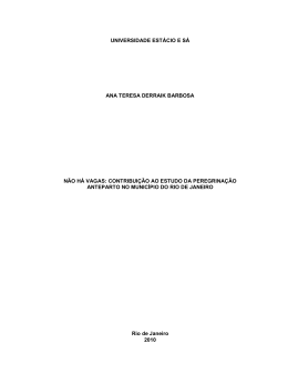 UNIVERSIDADE ESTÁCIO E SÁ ANA TERESA DERRAIK