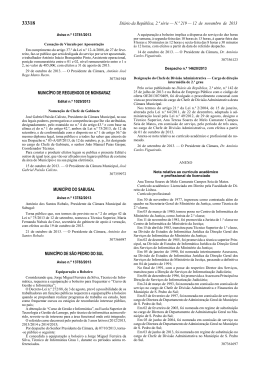Edital n.º 1029/2013 publicado em Diário da República, 2