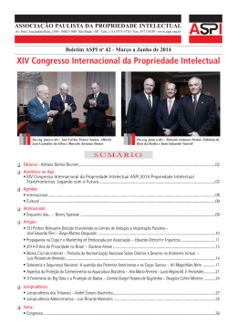 XIV Congresso Internacional da Propriedade Intelectual ASPI 2014