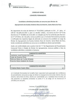 documento do Conselho Geral