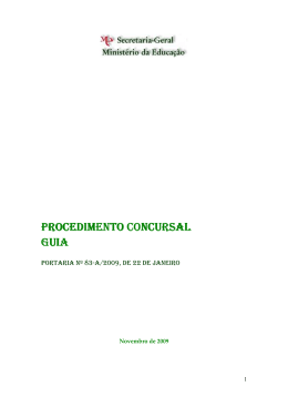 Guia do Procedimento Concursal &uacute;ltimavers&atilde;o - Secretaria