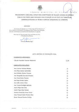 procedimento concursal comum para constituição