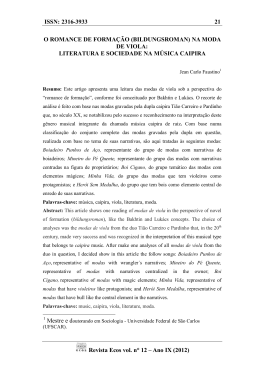 ISSN: 2316-3933 21 Revista Ecos vol. n&deg; 12 &ndash; Ano IX (2012)