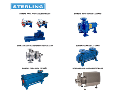 bombas para processos químicos bombas industriais