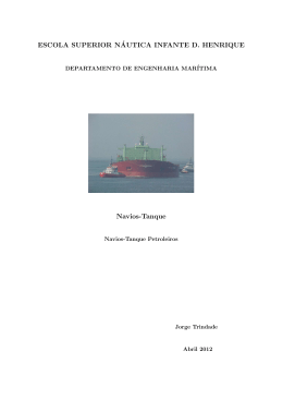 Navios-Tanque Petroleiros - Escola Superior Náutica Infante D