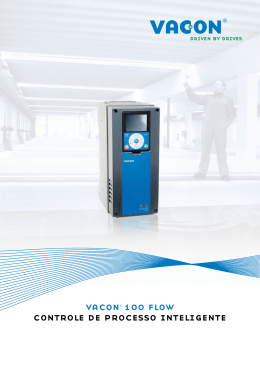 vacon® 100 flow controle de processo inteligente