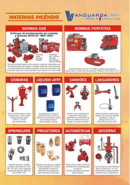 Cat&aacute;logo de Inc&ecirc;ndio