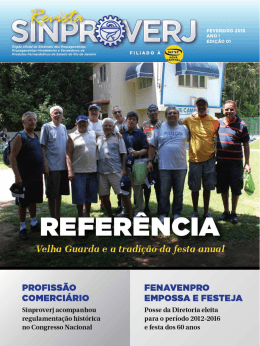 1&ordf; Edi&ccedil;&atilde;o da Revista SINPROVERJ