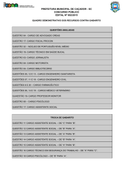 prefeitura municipal de ca&ccedil;ador - sc concurso p&uacute;blico edital